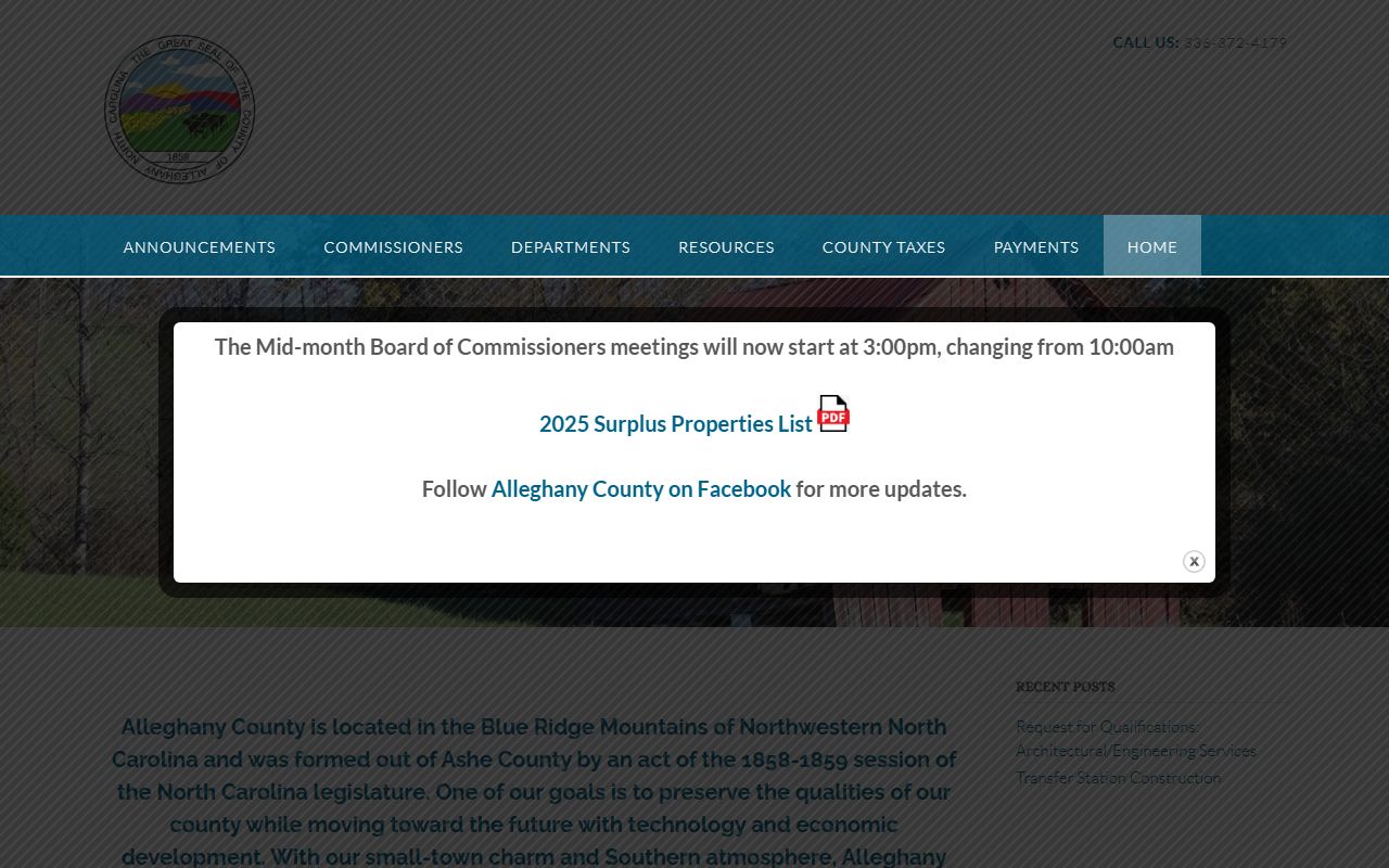 Alleghany County government sex offender registry resources