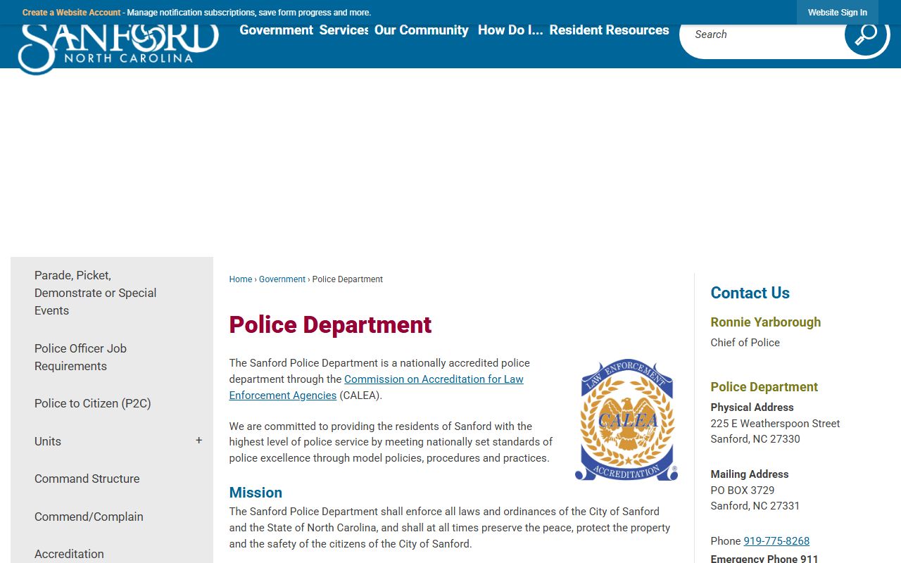 Lee County Sheriff and Sanford Police sex offender registry