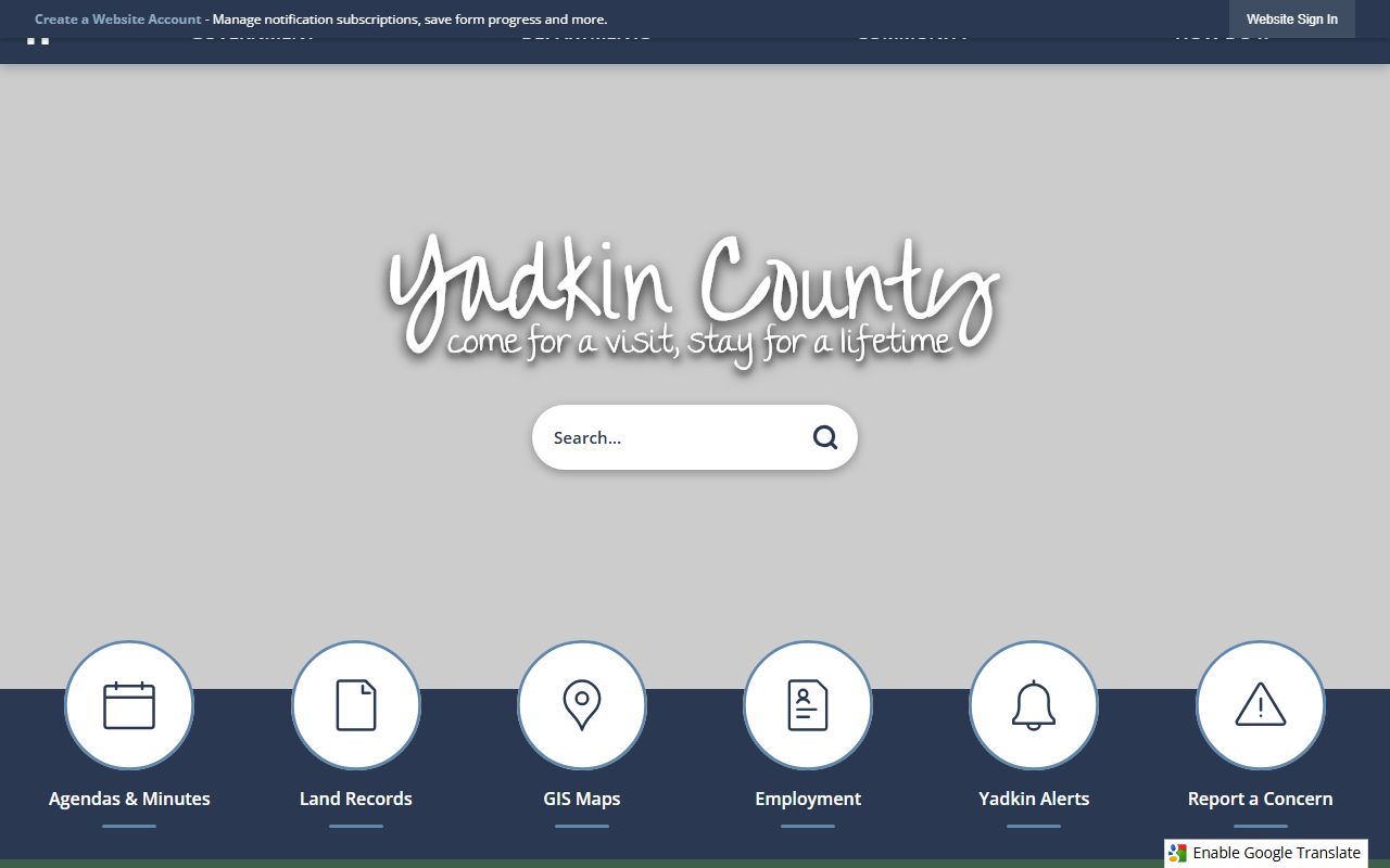 Yadkin County Government sex offender registry information