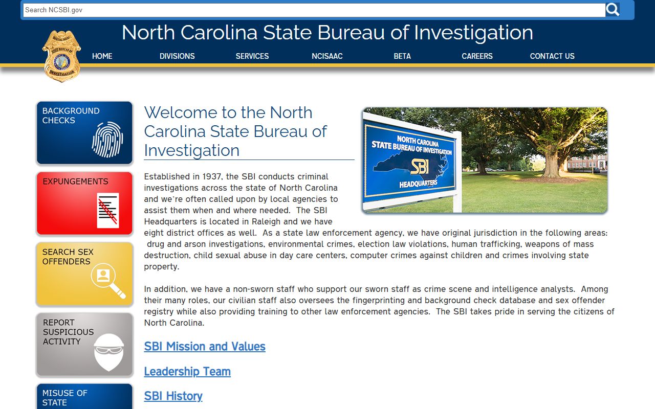 North Carolina State Bureau of Investigation sex offender registry